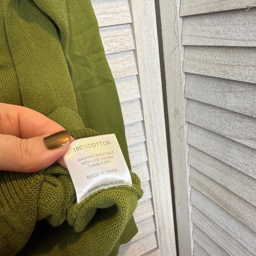 Made for Italic Women’s Crew Neck Cotton Sweater Size XS - Picture 6 of 7